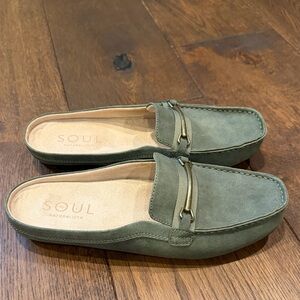 SOUL Naturalizer Women's Green Slip-on Loafers, 8W